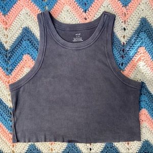 Vintage Inspired Ribbed Tank by Aerie